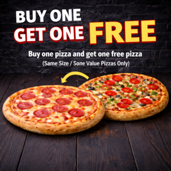 Buy one Get One Free Pizza